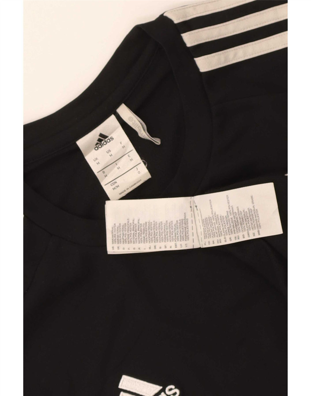Adidas Hommes Climalite T-Shirt Haut Noir Colorblock Polyester