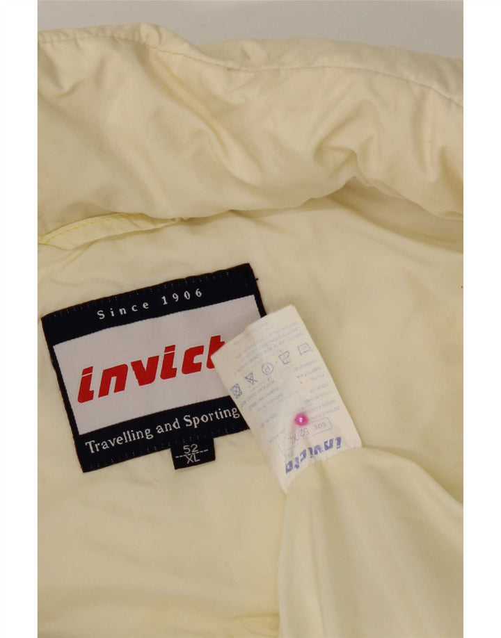 Invicta Gilet rembourré pour homme IT 52 XL en nylon blanc cassé