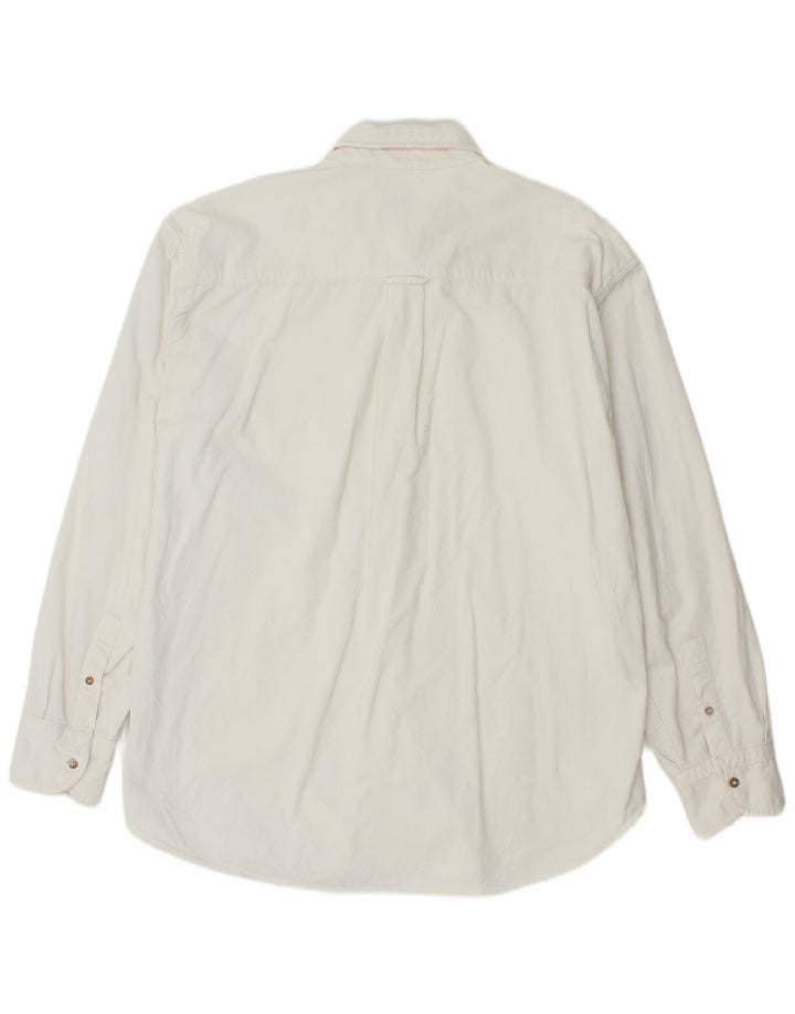 WAMPUM Chemise Velours Côtelé Homme XL Blanc