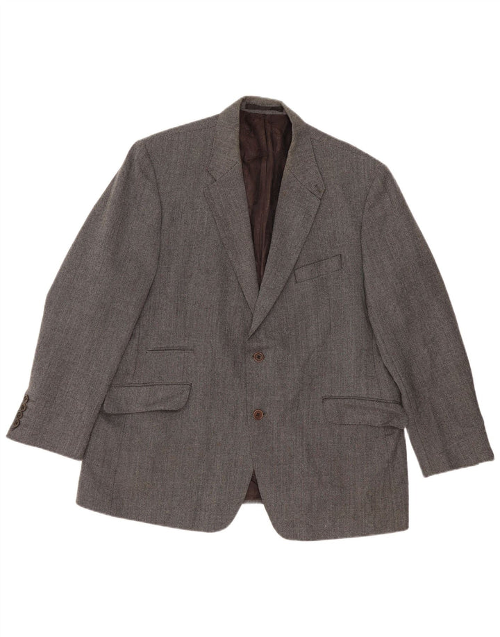 Marks & Spencer Veste blazer autographe à 2 boutons pour homme UK 46 XL en laine grise