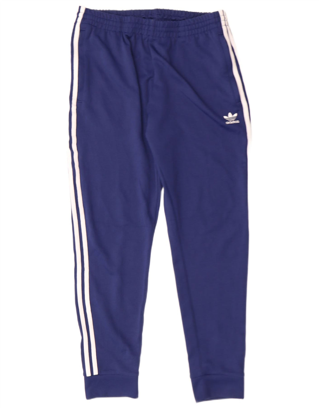 Adidas Pantalon de survêtement pour homme Large Bleu Rayé Polyester Sports