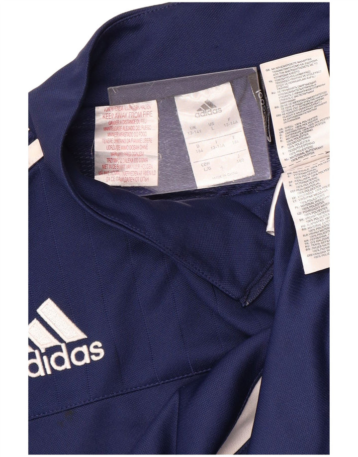 ADIDAS Haut de Survêtement Climacool Pullover Garçon 13-14 Ans Bleu Marine
