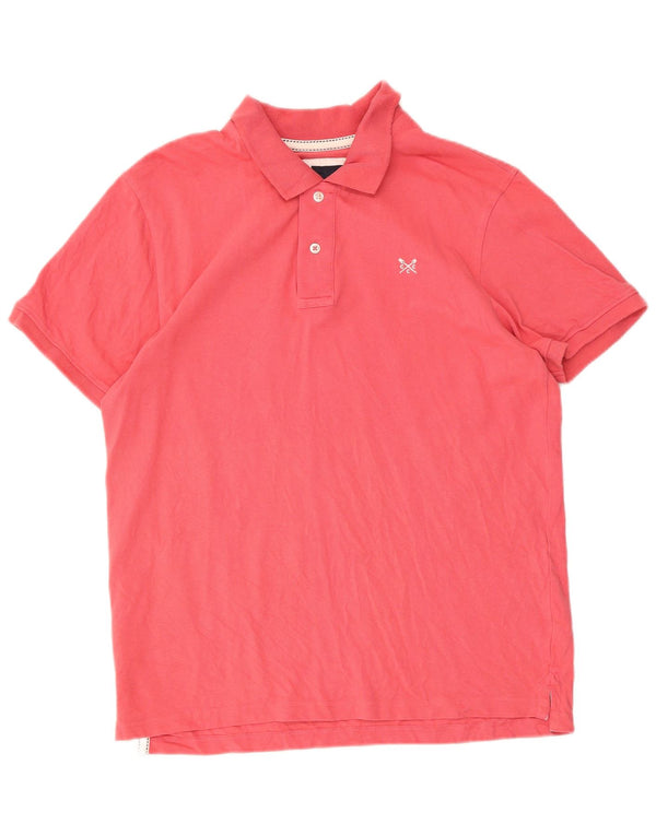 Crew Clothing Polo Homme Grand Rose Coton