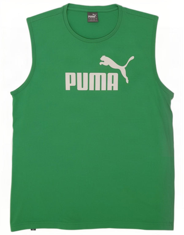 Puma Débardeur Graphic Homme Vert Taille L