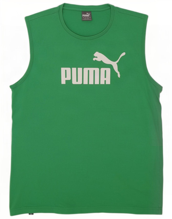 Puma Débardeur Graphic Homme Vert Taille L