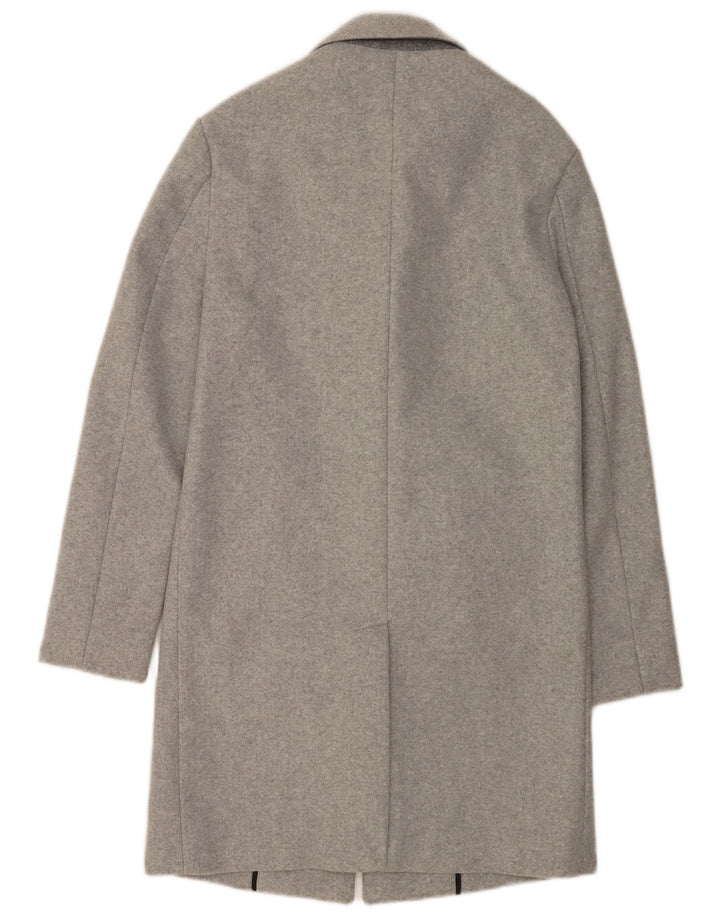Zara Manteau Homme UK 34 XS Gris Moucheté Polyester