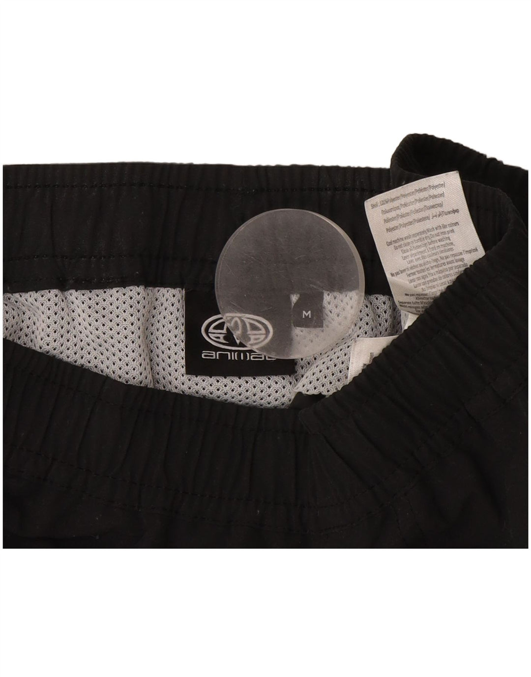 Animal Short de Bain Graphique Homme Noir Moyen Polyester