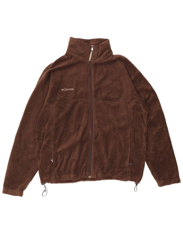 Columbia Veste Polaire Homme UK 40 Large Marron Polyester
