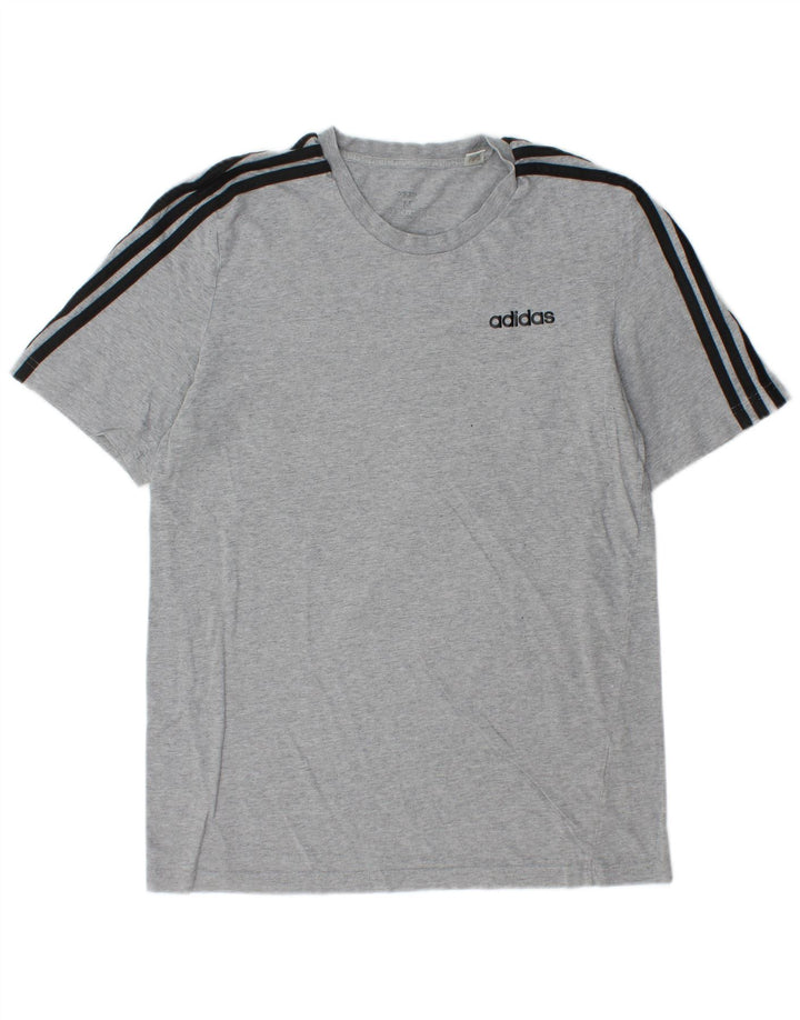 ADIDAS T-Shirt Homme Gris Moyen Moucheté