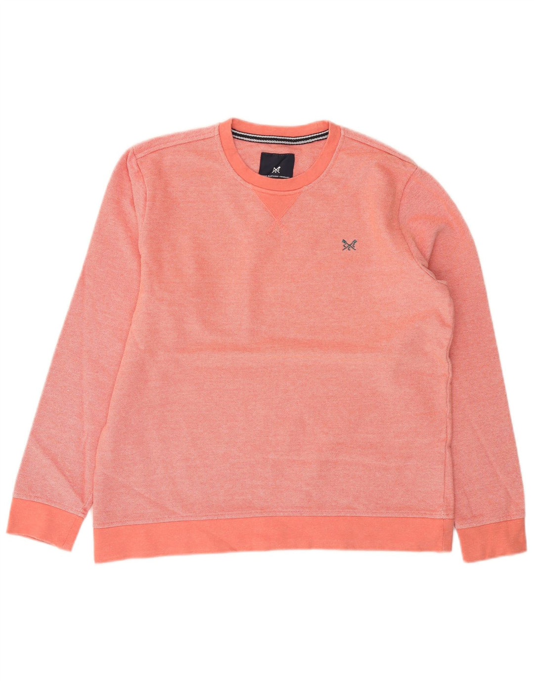 Crew Clothing Sweat-shirt pour homme en coton rose moyen