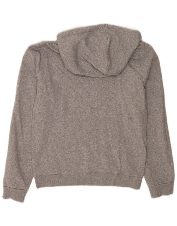 Reebok Mens Graphic Hoodie Jumper XS Grey Flecked Cotton