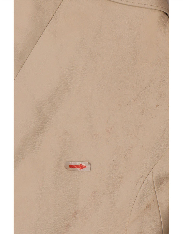 Cayenne Veste en cuir court pour femme IT 42 Cuir blanc moyen