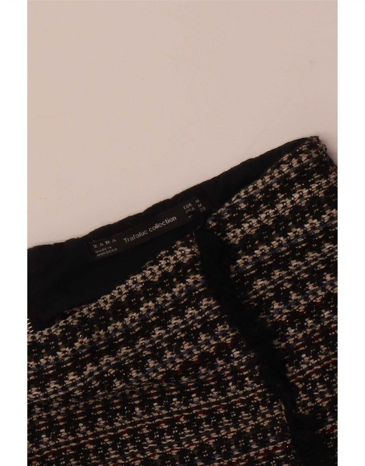 Zara Femme Trafaluc Mini Jupe Medium W28 Noir Rayé