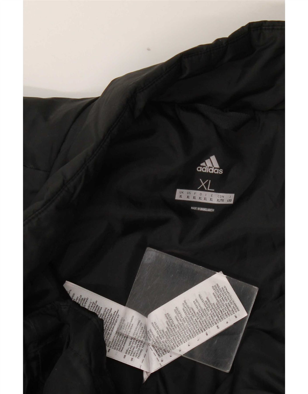 Adidas Veste rembourrée pour homme UK 42 XL Noir Polyester