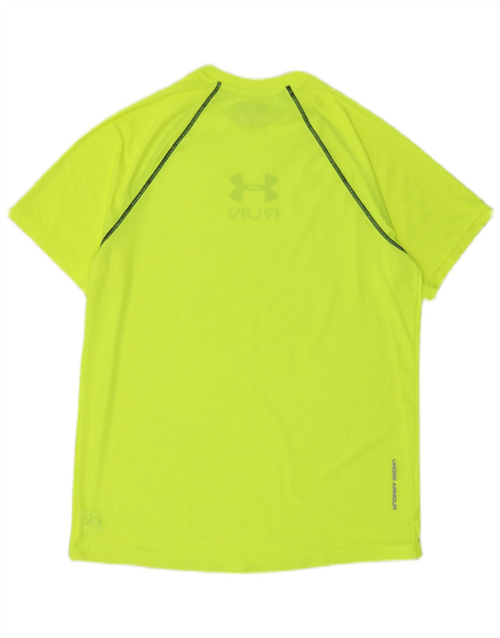 UNDER ARMOUR T-Shirt Heat Gear Graphic Homme Vert Moyen Polyester