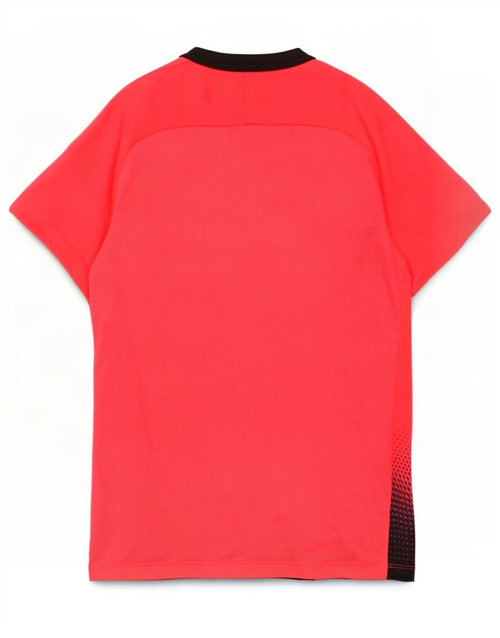 Nike Hommes Dri Fit T-Shirt Haut Petit Rouge Colorblock