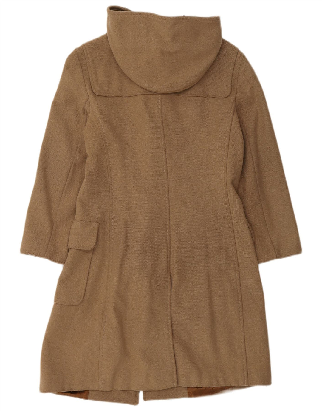 Benetton Duffle-coat à capuche pour femme UK 10 Petit Beige