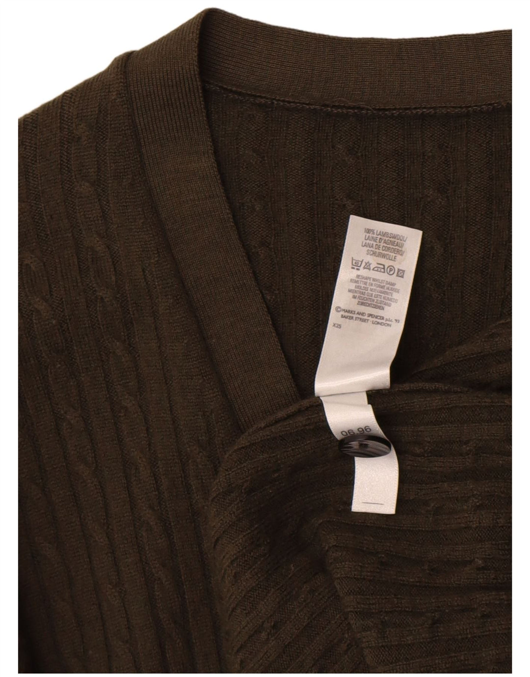 Marks & Spencer Pull cardigan St. Michael pour femme UK 14 Large Kaki
