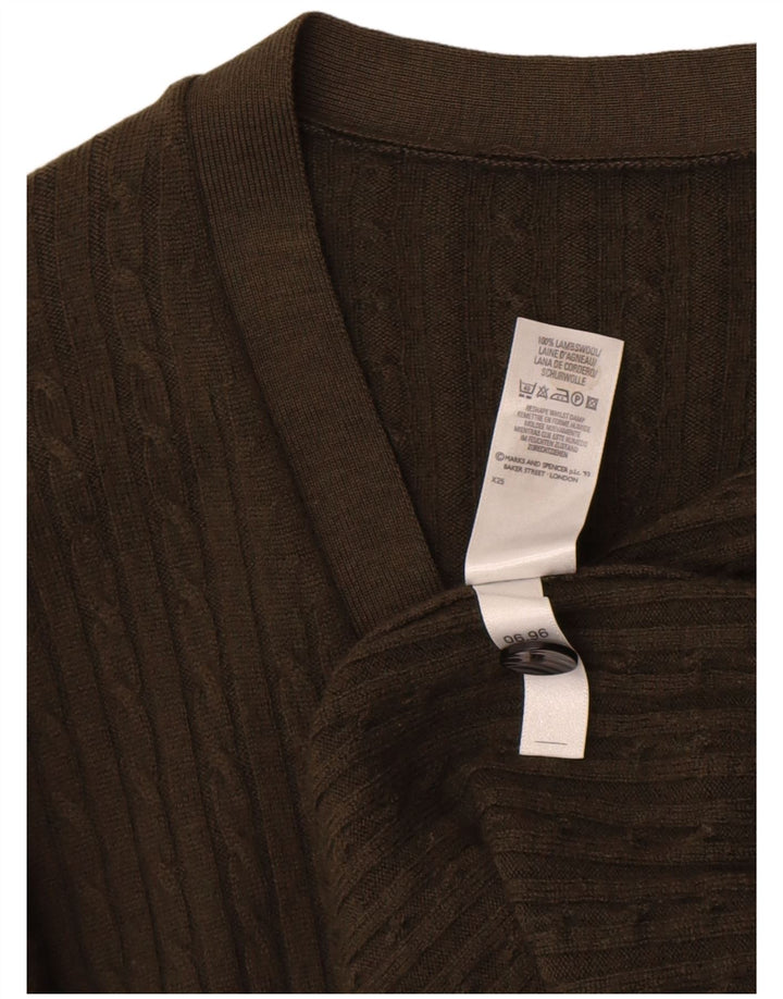 Marks & Spencer Pull cardigan St. Michael pour femme UK 14 Large Kaki