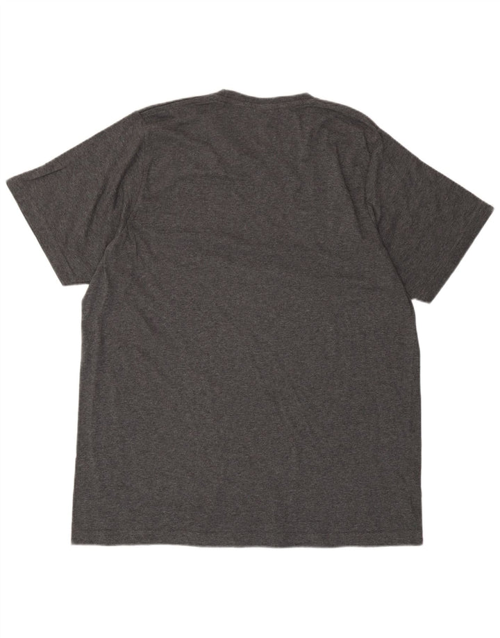 Adidas T-shirt graphique pour hommes, grand, gris, coton