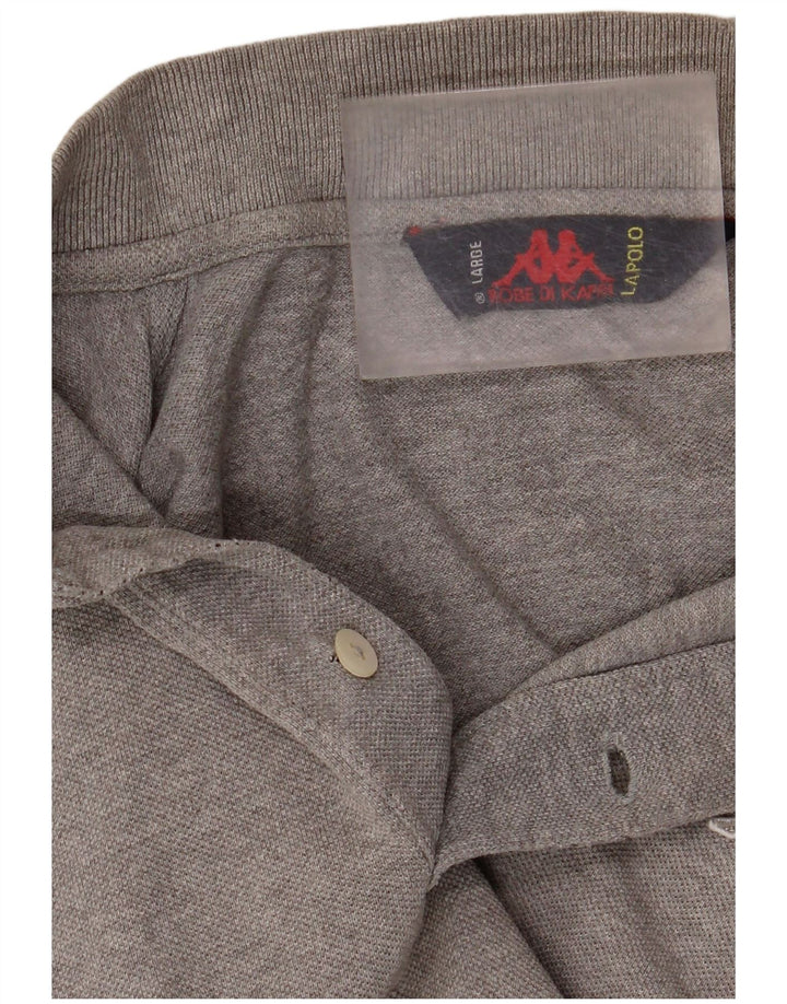 KAPPA Polo à manches longues pour homme, grand gris