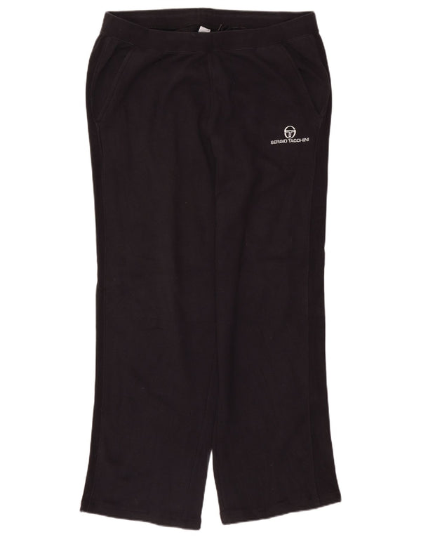 Sergio Tacchini Pantalon de survêtement pour femme UK 16 Large Bleu Marine Coton