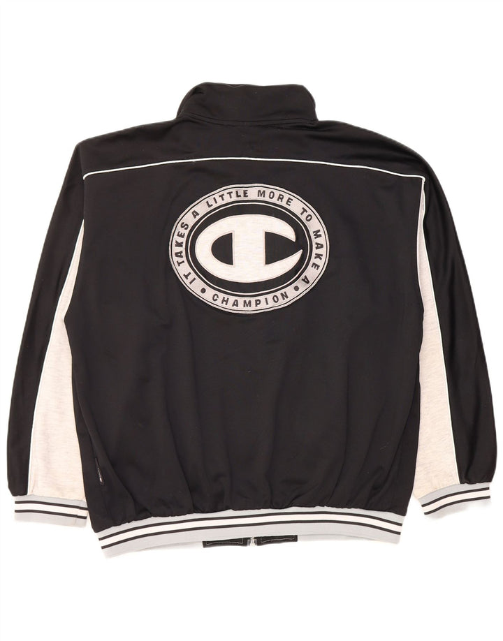 Champion Veste de Survêtement Graphique pour Homme Grand Noir Colorblock