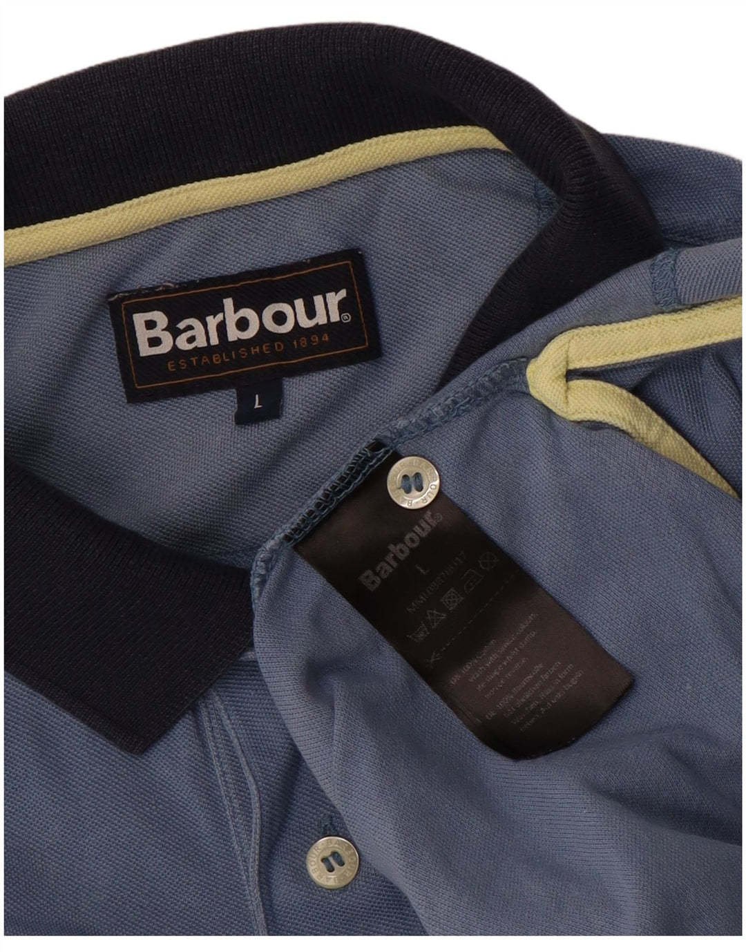 BARBOUR Polo Homme Grand Bleu Coton