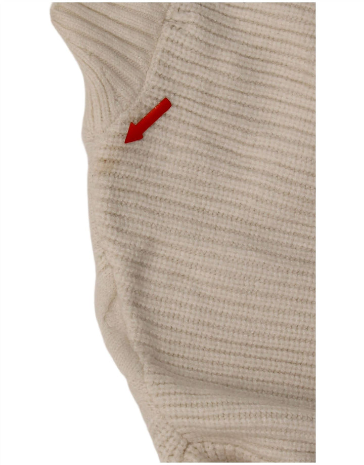 Marks & Spencer Pull col roulé pour femme UK 14 Blanc moyen