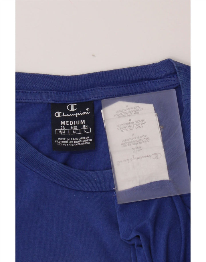 Champion T-Shirt Graphique Homme Bleu Moyen Coton