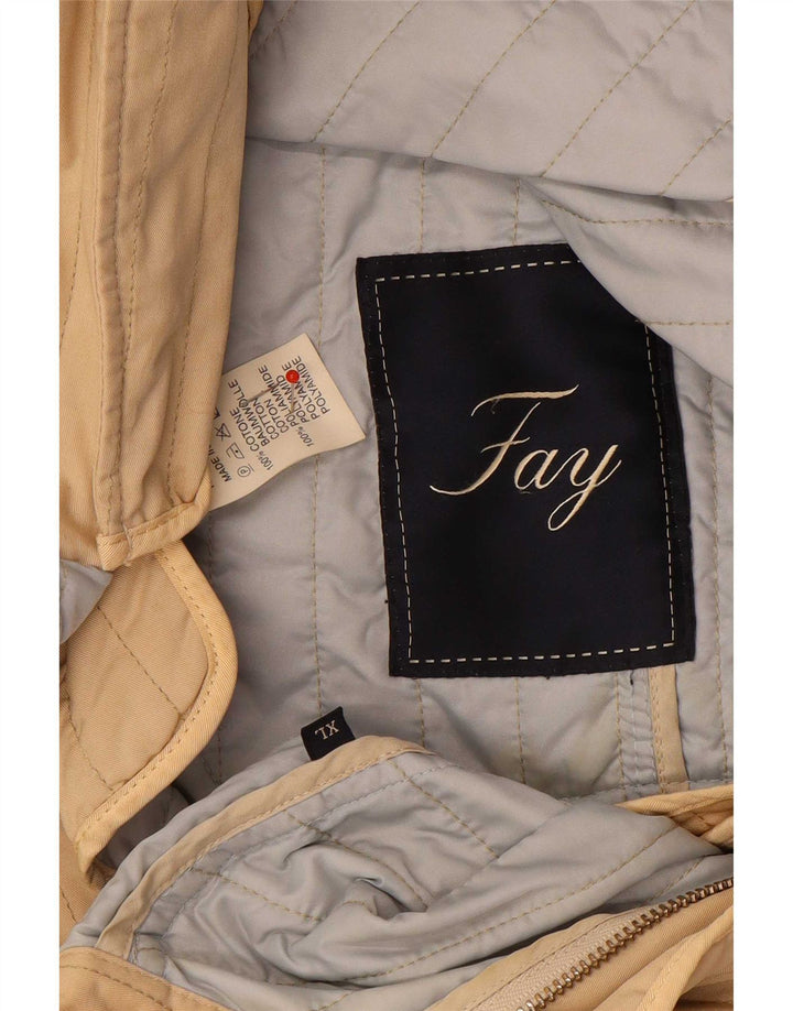 Fay Veste matelassée pour femme UK 18 XL Coton beige