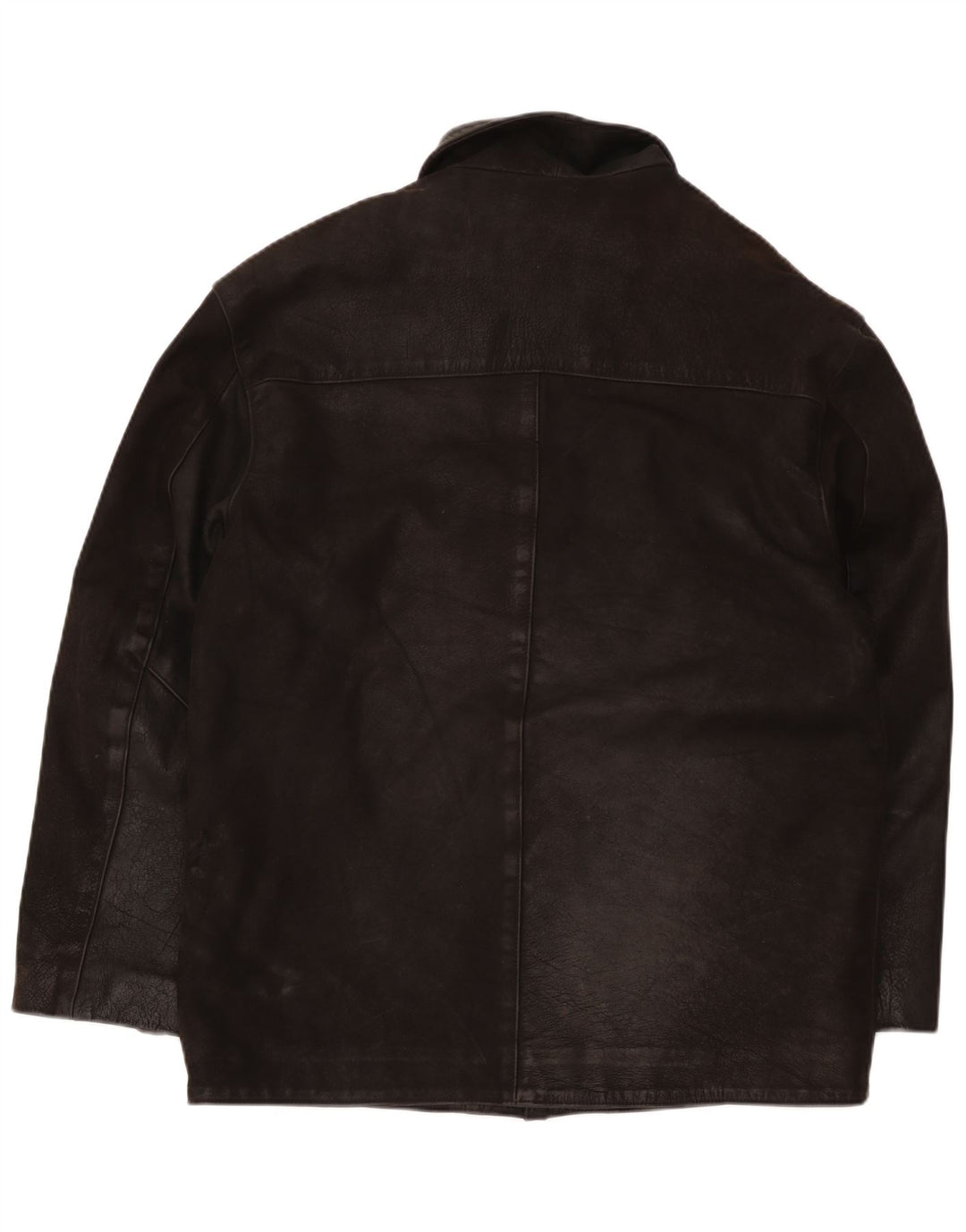 veste en cuir homme vintage UK 40 Grand Marron