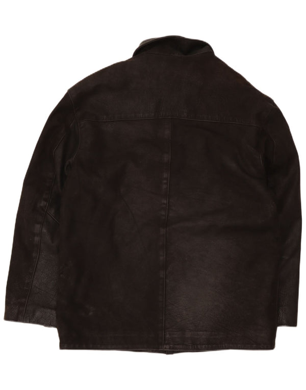 veste en cuir homme vintage UK 40 Grand Marron