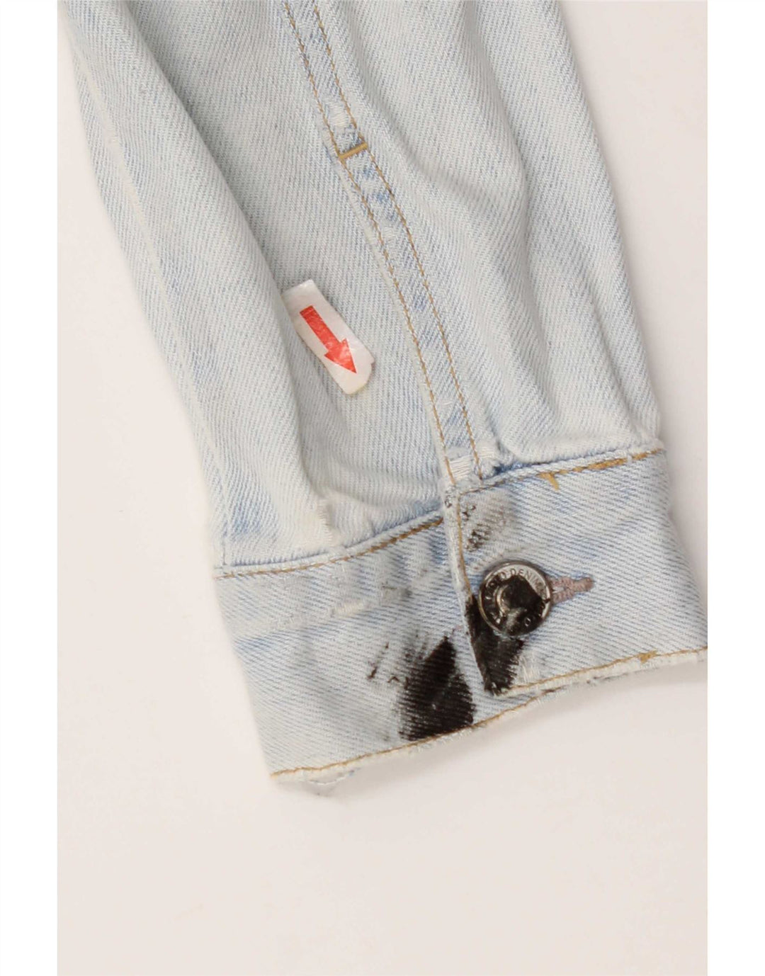 Topshop Veste en jean pour femme UK 10 Petit coton bleu