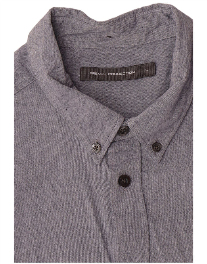 French Connection Chemise Homme Grand Bleu