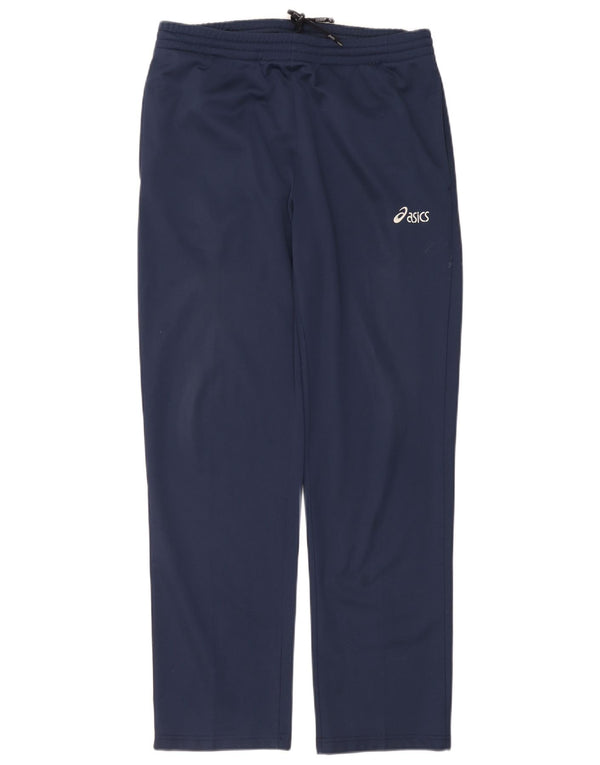 Asics Pantalon De Survêtement Femme Large Bleu Marine Polyester Sports