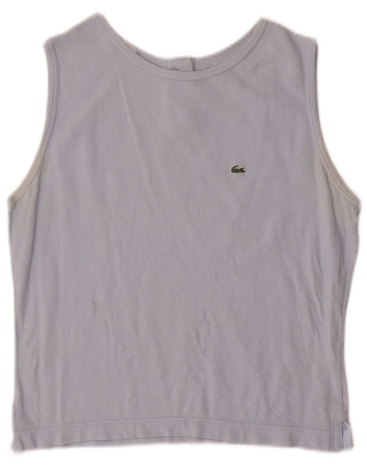 Lacoste Femme Débardeur Taille 44 Grand Bleu Coton