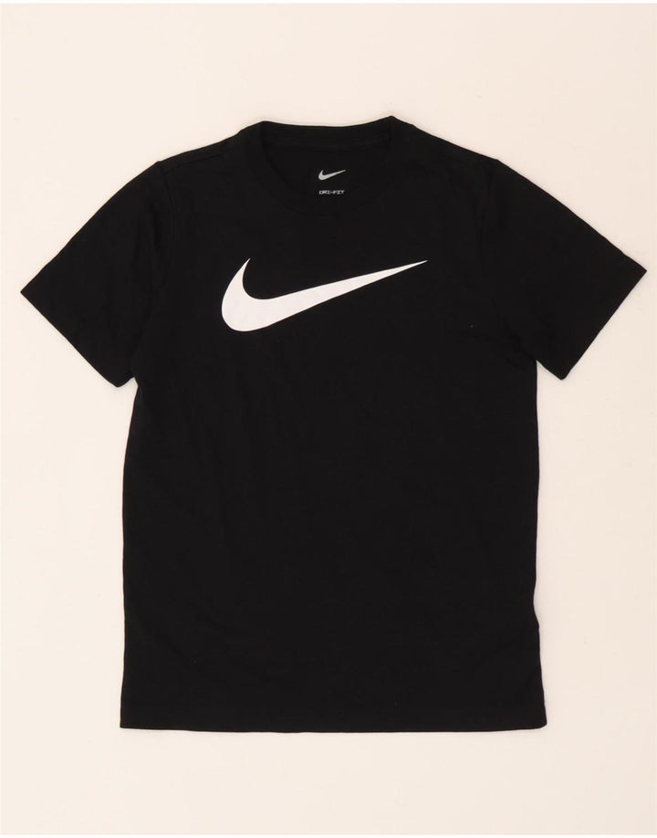 Nike Garçon Graphic T-Shirt Top 10-11 ans Noir Moyen Polyester