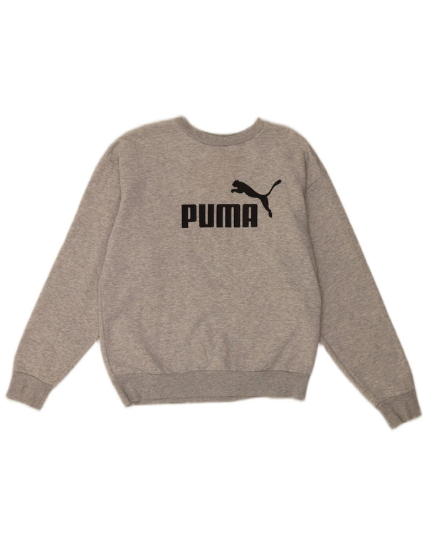 Puma Sweat-shirt Graphic Sweatshirt Jumper XS Homme Gris Coton