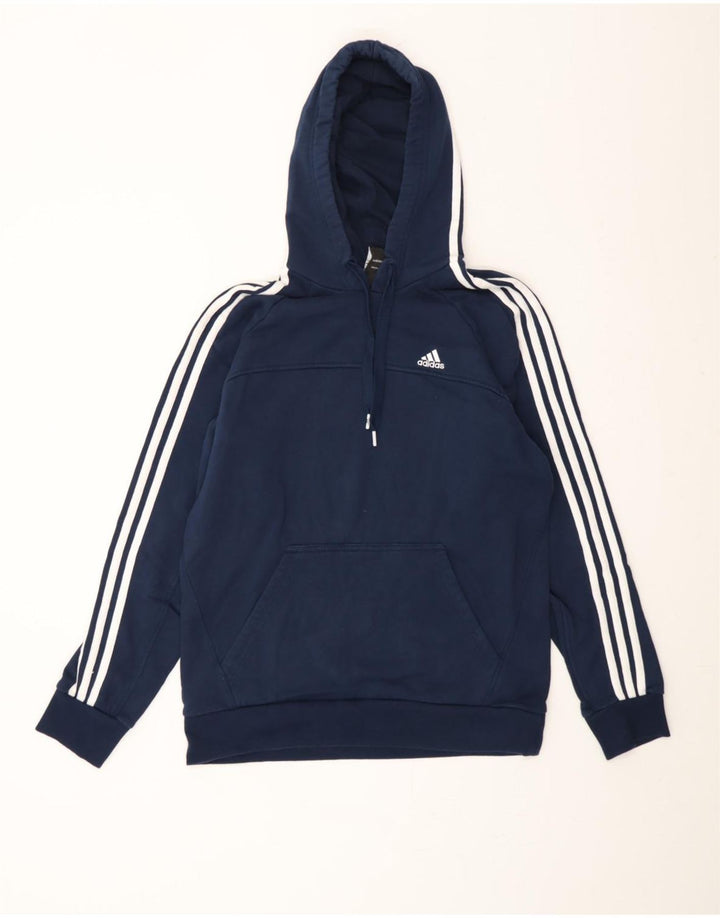ADIDAS Pull à capuche pour homme en coton bleu marine moyen
