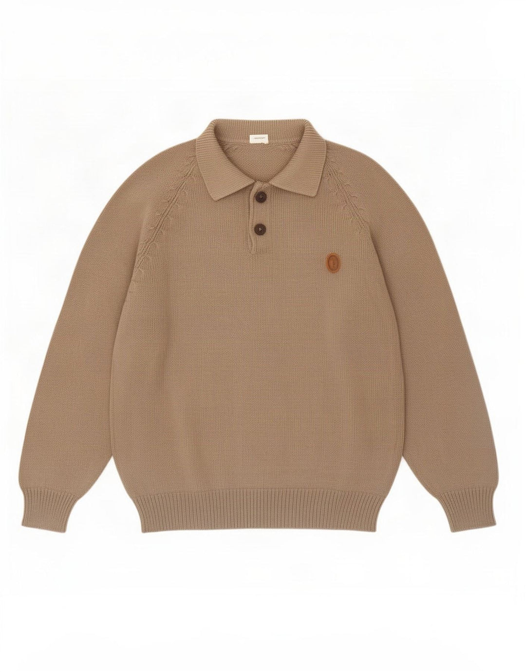 Trussardi Pull Col Polo Beige Moyen |