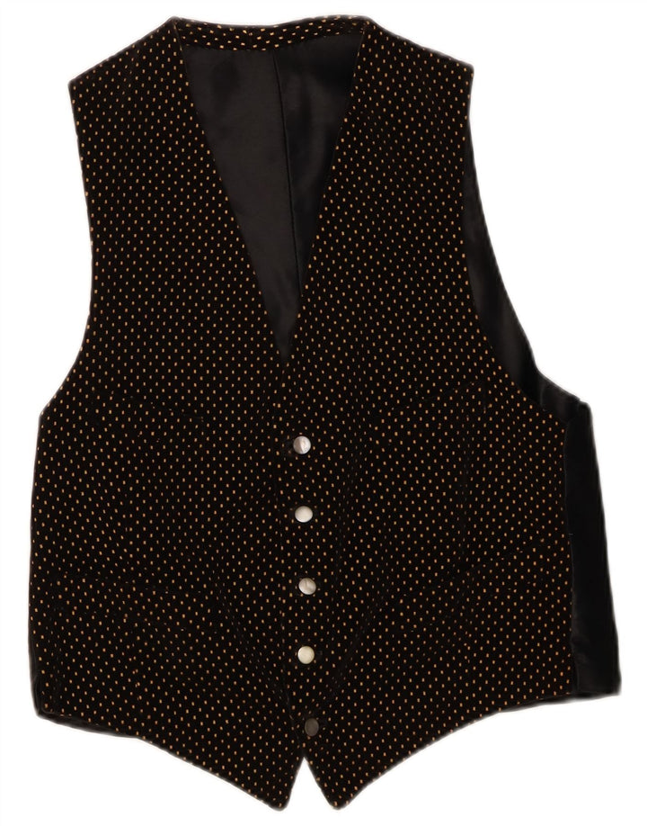 gilet homme vintage petit pois noir
