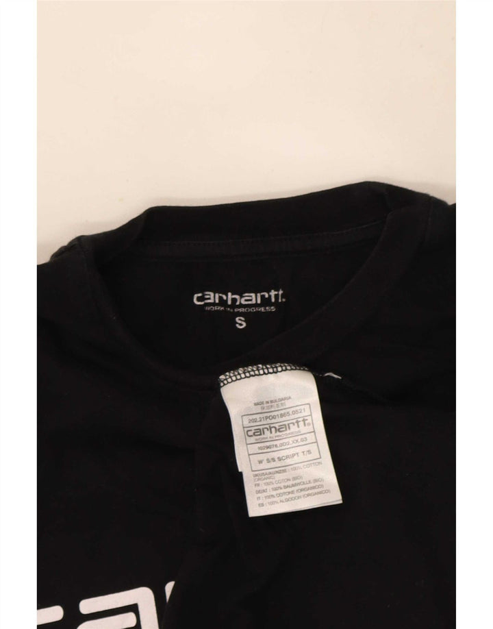Carhartt T-shirt graphique pour hommes, petit haut en coton noir