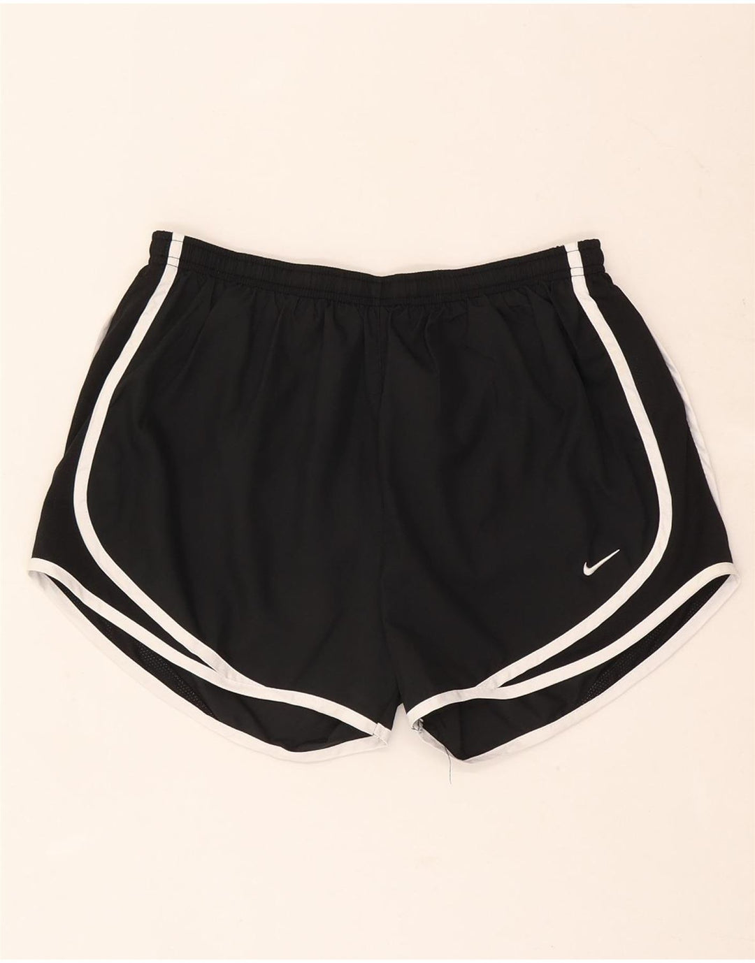 Nike Short de sport Dri Fit pour femme UK 14 Noir moyen Polyester