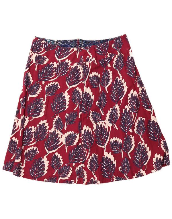 WHITE STUFF Jupe trapèze pour femme UK 14 Large W34 Viscose florale rose