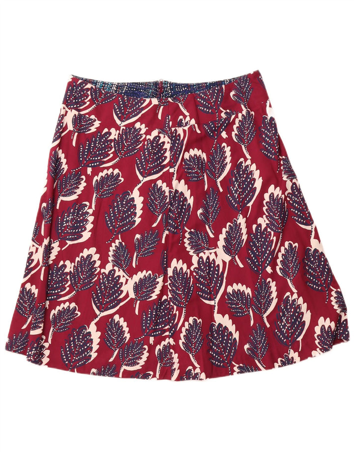 WHITE STUFF Jupe trapèze pour femme UK 14 Large W34 Viscose florale rose