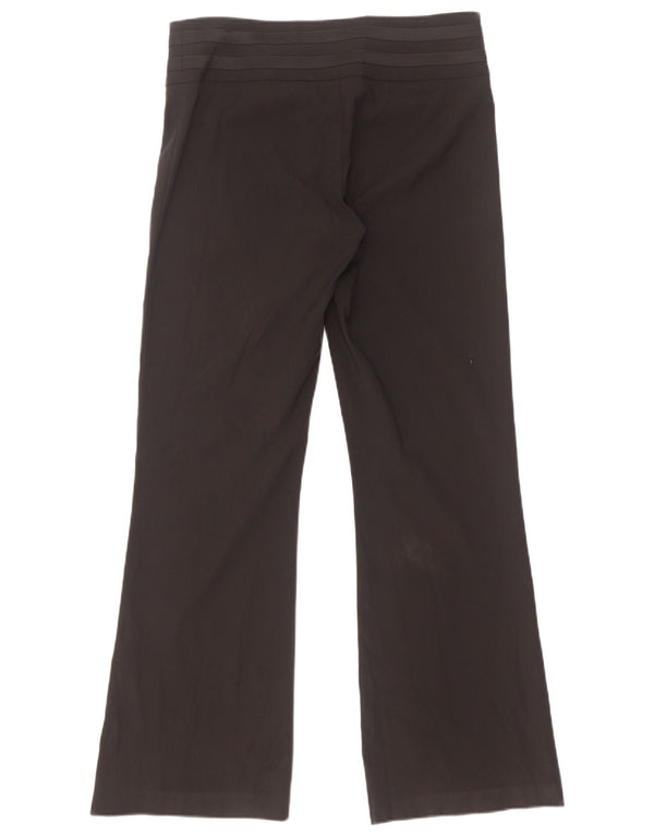 Oasis Pantalon de costume bootcut taille basse pour femme UK 10 Small W32 L31 Noir