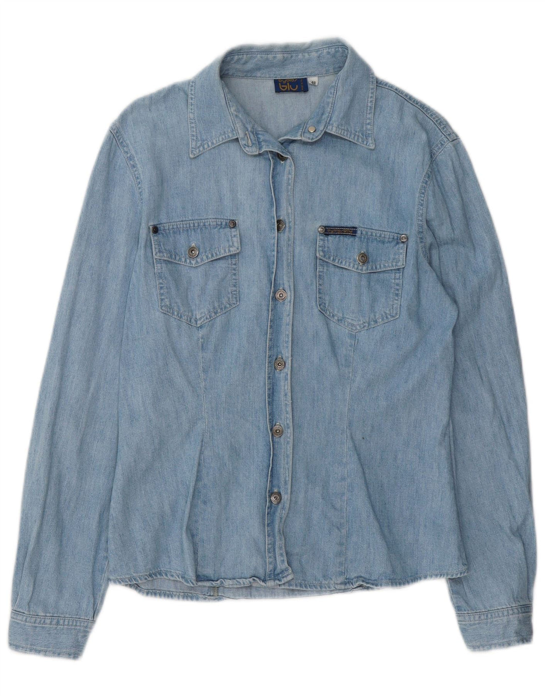 BYBLOS Chemise en Jean Femme IT 46 Grand Bleu Coton