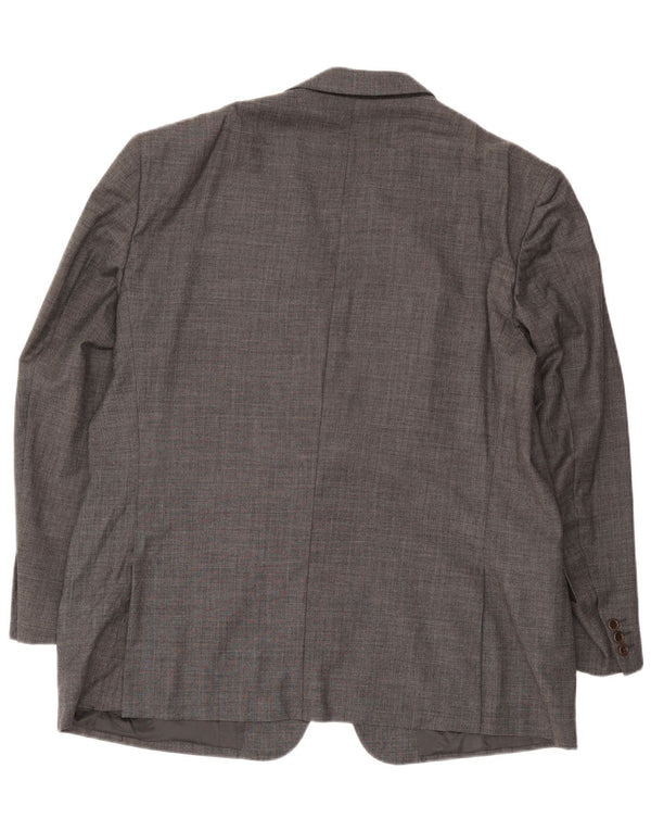 Valentino Veste Blazer 2 Boutons Homme UK 42 XL Gris Laine Vierge