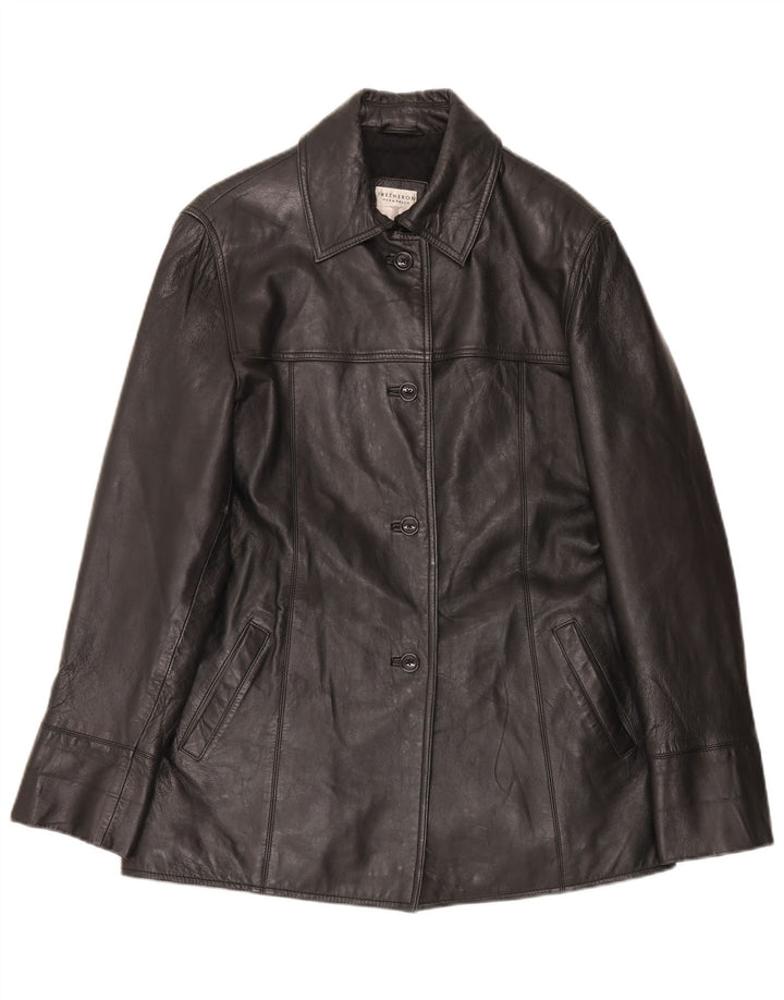 Conbipel Veste En Cuir Femme IT 45 Moyen Noir